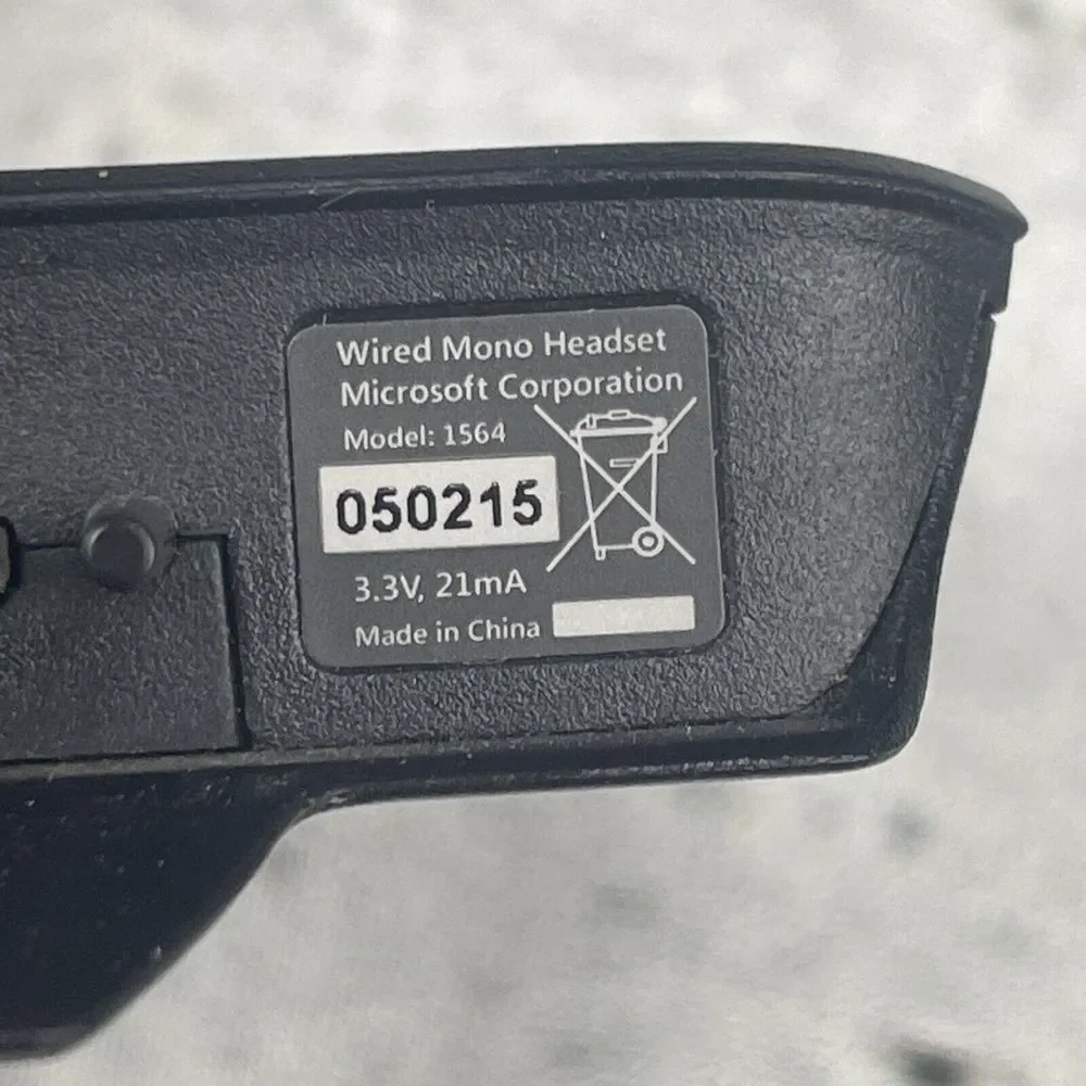Microsoft Wired‎ Mono Headset Black Headband Chat for Xbox 1564